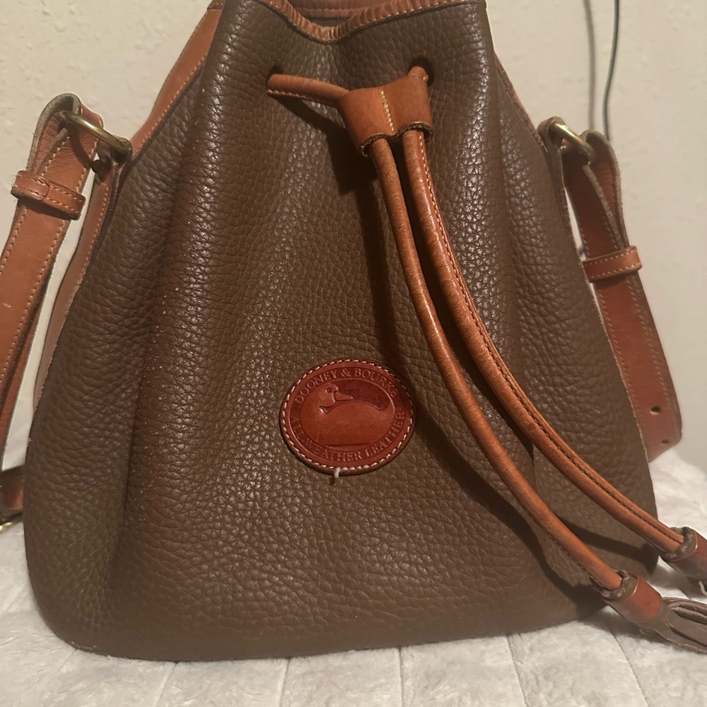 Dooney & Bourke Chestnut Leather Shoulder Bag